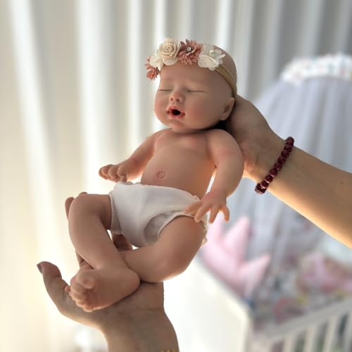 Muñeca Bebé Reborn de Silicona Realista 13 Pulgadas miniatura 3