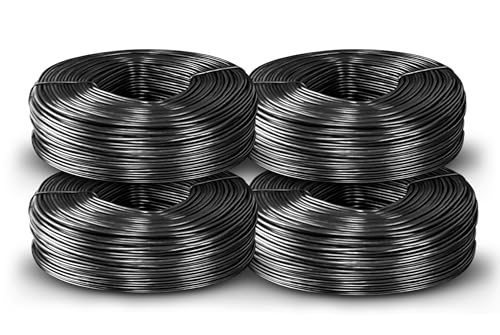 SIMBA STEEL - Rebar Tie Wire | 16 Gauge | Black Soft Annealed | 3.5lb Roll | 330-340 ft Length | Excellent Strength | Flexible | Durable | Black Annealed Rebar Tie Wire 4 roll