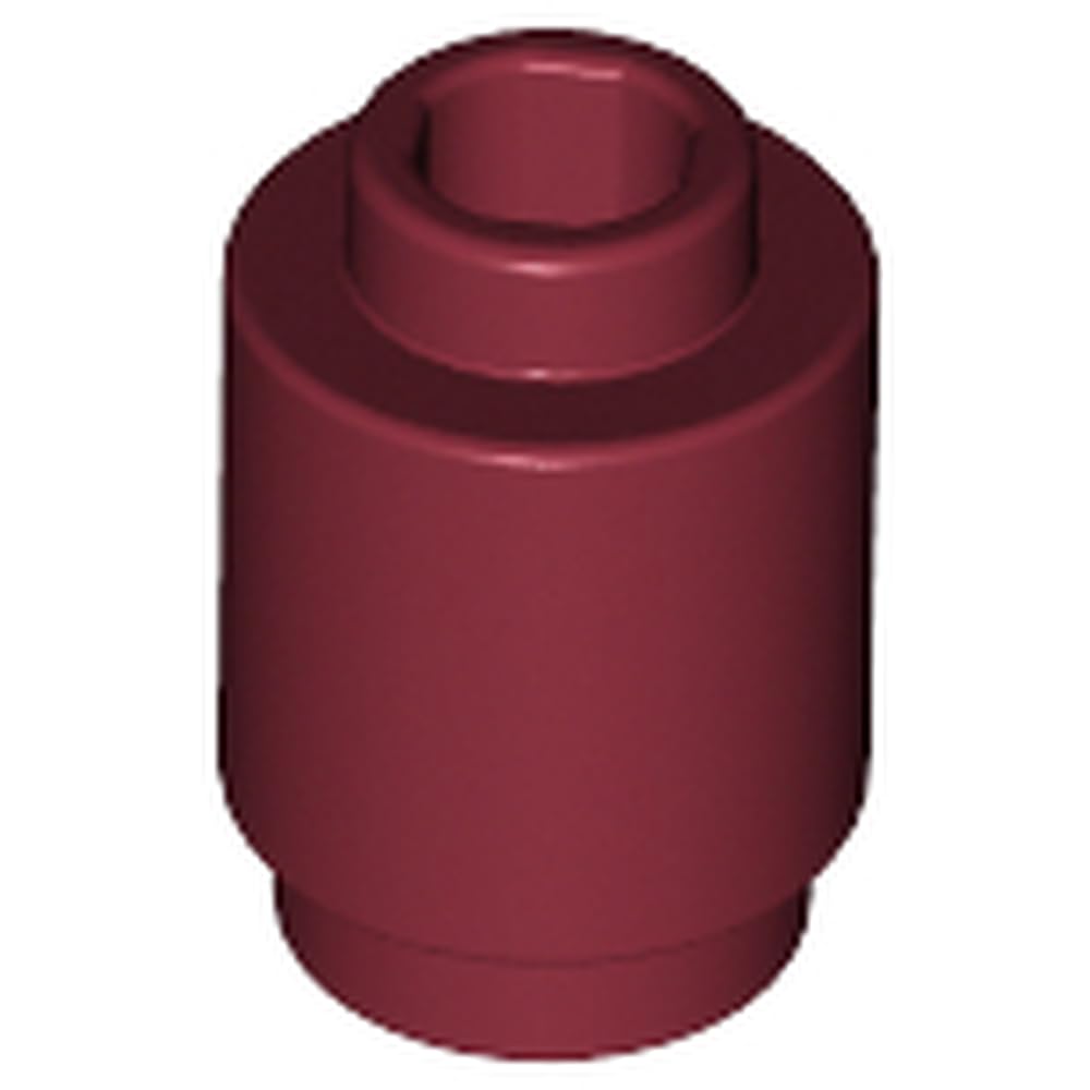 LEGO Brick Round 1 x 1, Part 3062, Part 3062, Choose Your Colour (Dark Red, 10, count)