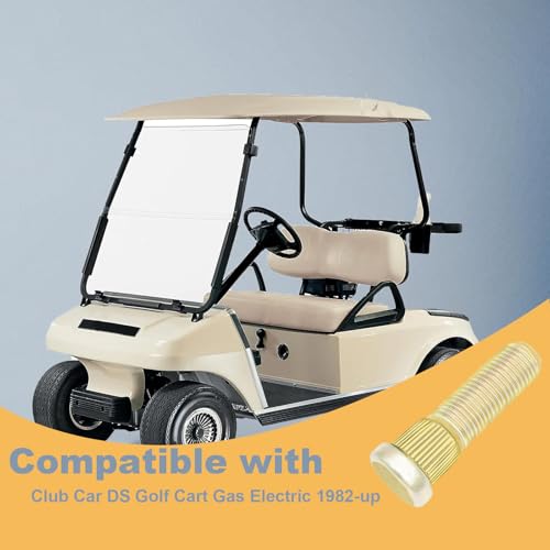 Image of 4PCS Wheel Bolts Lug Studs Lug Bolts Compatible with Club Car DS Golf Cart Gas Electric 1982-up Replace# 101922201, 102353401, 416-061, 1034779-01, 1011304