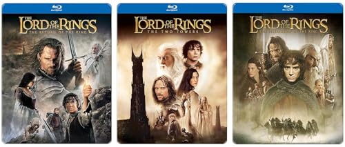 Lord Of The Rings - Blu Ray & DVD Limited Steelbook LOTR Trilogy Collection: The Fellowship Of The Ring /The Two Towers / The Return of the King