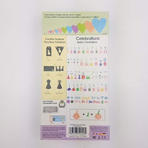 Provo Craft Cricut Celebrations Cartridge #TOP1