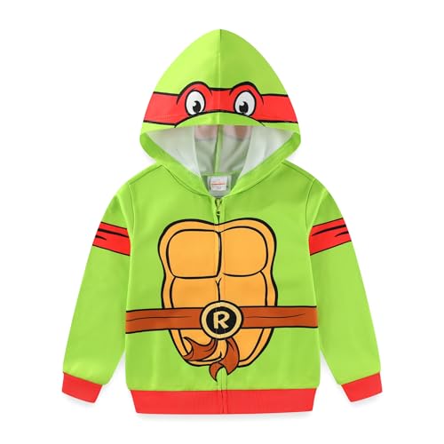 Nickelodeon Teenage Mutant Ninja Turtles TMNT Leonardo Boys Full Zip Up Hoodie for Toddler and Big Kids