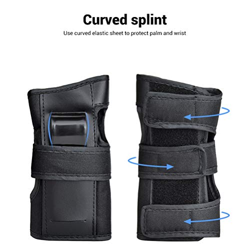 RetroFun 1 Pair Kids Adults Protective Gear Wrist Guard with Palm Protection Pads for Multi Sports Skateboarding Inline Roller Skating Cycling Biking - Image 4