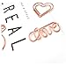 DOITOOL 20pcs Rose Gold Book Memo Clip Paper Clips Holder for Parties Christmas Decor