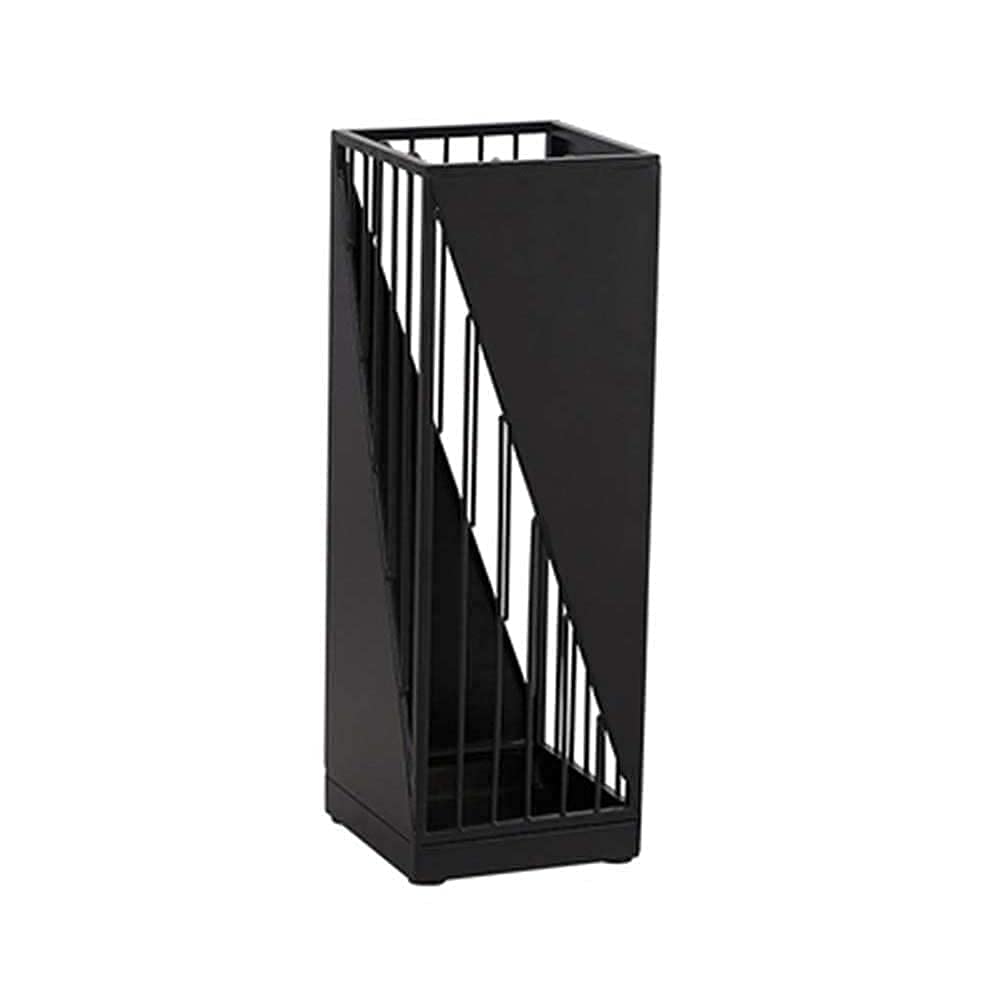 HYLYGFH Nordic Creative Iron Umbrella Stand Foldable Waterproof Rustproof Hanging Umbrella Bucket Black Color