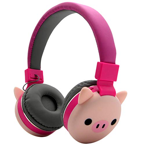 Kids Bluetooth 5.0 Headphones, Wireless Foldable Headset Support TF Card, FM, AUX line