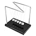 Produktbild Pendel Ball, Newtons Cradle Balance Bälle mit Holzfuß Metall Swing Ball Z Halterung Haus Büro Dekoration (18 * 18 * 12CM, Kugeldurchmesser 2.2CM)