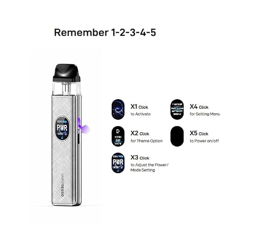 Miniatura 4 de Vaporesso Xros 5 Kit 1500 Mah Vaporesso Xros Pod Compatible Con Cartuchos Xros Series Y Corex 2.0 3.0 No Contiene Líquido Ni Nicotina Negro