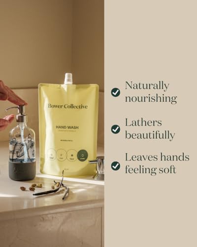 Savon liquide antibactérien mains sèches sans dérivés de noix 1L - 7
