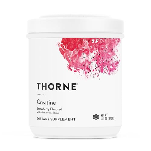 Image of THORNE Creatine - Micronized Creatine Monohydrate Powder - Support for Muscles & Cognitive Function* - for Women & Men - Strawberry - NSF Certified for Sport - 5 g per Serving - 60 Servings