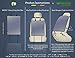 DRIVE - 2 Pack Car Seat Back Protectors, Reversible Kick Mats - Gray