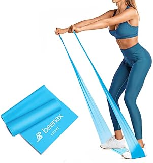 Beenax Resistance Bands - Exercise Bands to Build Muscle, Flexibility, Strength for Pilates, Yoga, Rehab, Stretching, Fitness, Gym, Physio, Strength Training and Workout - Men & Women