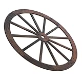 Attrait vintage : le design de la roue antique insuffle un sens de l'histoire et de l'art, idéal pour ceux qui aiment la décoration de style rétro, la décoration de garage de bar à domicile, la décoration murale de roue en bois vintage