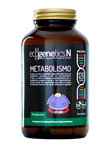 Ecogenetics Metabolismo - 120 caps - Para obesidad, diabetes y síndrome metabólico Cover