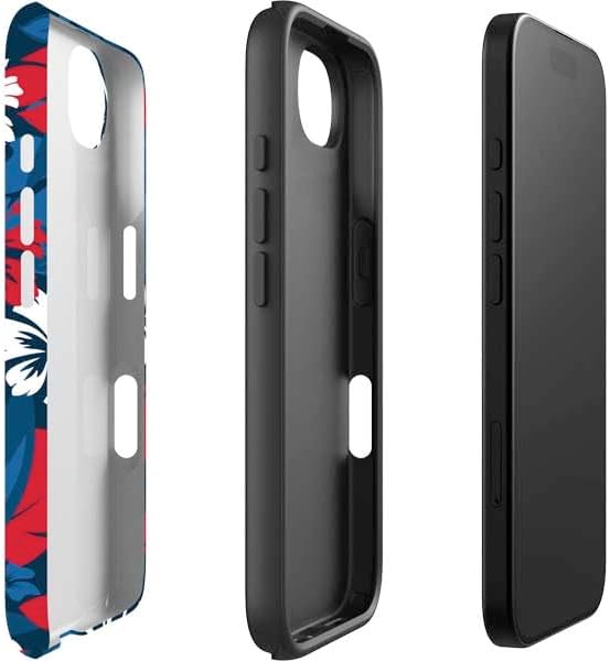 Skinit Impact Phone Case Compatible with iPhone 16e - Officially Licensed NFL Buffalo Bills Tropical Print Design