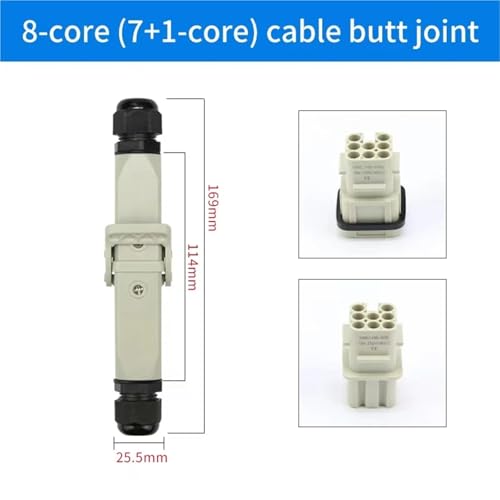 Conector HDC-HA de 4 a 8 pines con enchufe de aviación industrial de 250V 2