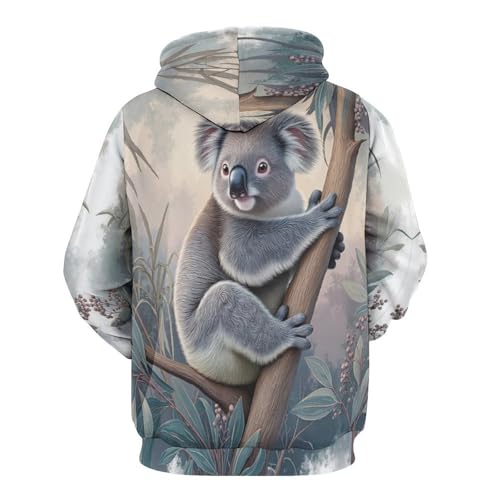 Sweat koala aquarelle pull à capuche idée cadeau originale