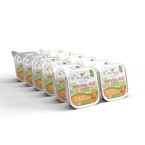 Kattenvoer Nat Insekten Paté met Pompoen Topping van I love my cat - 12 x 150 g