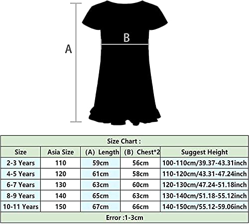 OAIXIUR Girls Pyjamas Blue Cat Printing Nighties Cute Princess Dress Up - Image 3