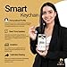 Smart Keychain Digital Business Card - Intelligent Tap to Share Contact Info Keychain- Waterproof NFC Tag- Personalized Digital Profile- Share Info, Social Media, Apps, payments, and more
