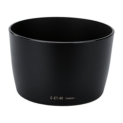 Fotodiox Lens Hood Replacement for ET-60 Compatible with Select Canon EF 75-300mm f/4-5.6 and EF 55-250mm f/4-5.6 Lenses