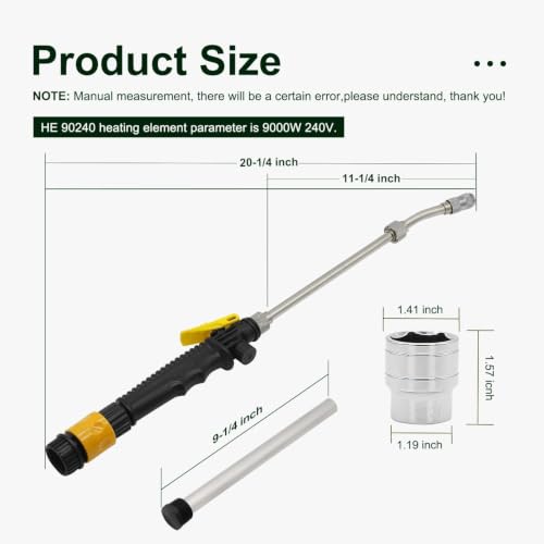 Image of RV Water Heater Anode Rod 5 Pack | 9.25 inchL x 3 /4 inch NPT Aluminum RV Hot Water Heater Anode Rod for Suburban, Mor-Flo, Extends RV Tank Life