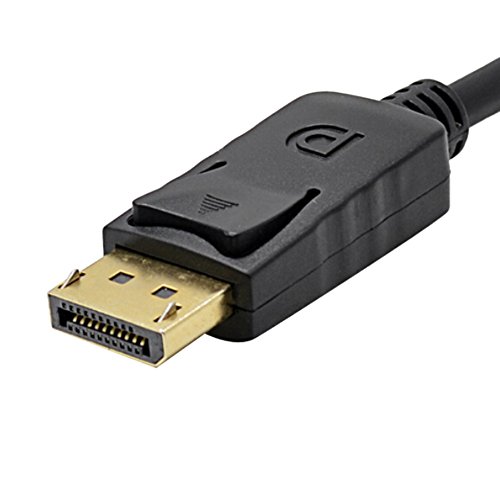Qican 1,8 M Display Port macho DP para VGA macho adaptador cabo conversor 1080P cabo de vídeo para p