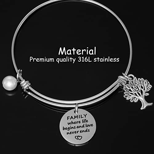 HUTIMY Family Tree Bracelet Family Where Life Begins and Love Never Ends Bracelet Jewelry for Mom2