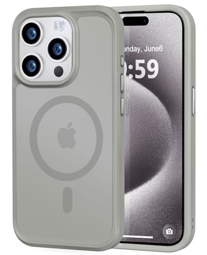Image of MOCCA Magnetic Shockproof for iPhone 15 Pro Case,Titanium Gray