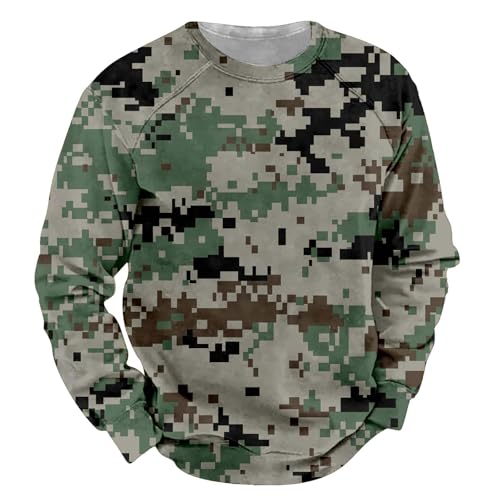 Sudadera de invierno para hombre, forro polar, sudadera deportiva cálida, manga larga, cuello redondo, sudadera para hombre, color negro con tigre, F-7., XL