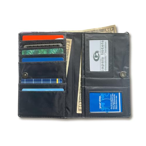 Image of Big Skinny Women's Plus Size myPhone Bi-Fold Slim Wallet, Holds Up to 20 Cards