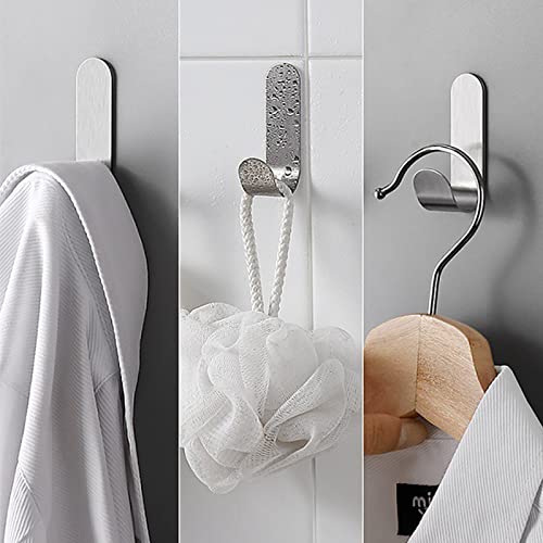 Saizone 4 Pezzi Gancio autoadesivo Portasciugamani...