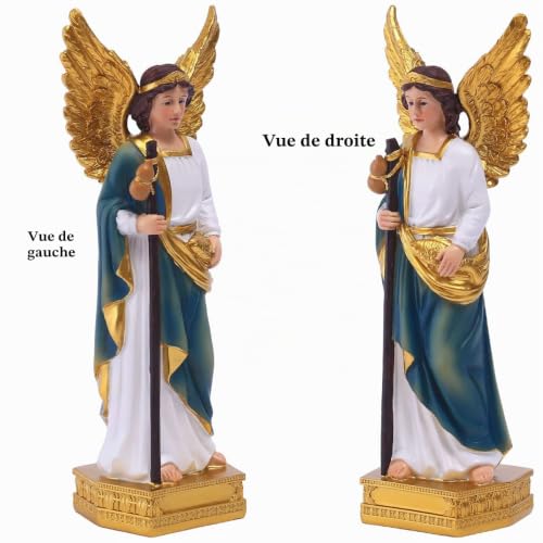 Statue archange Raphaël figurines catholiques art religieux chrétien pour maison et église - 4