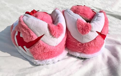 Image of CUTEGAL Sneaker Slippers Star Fluffy Shoes Memory Foam One Size Indoor Comfy and Trendy for Men Unisex Home Pantuflas