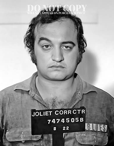 Photo John Belushi Mugshot 28x35 cm portrait de collection The Blues Brothers 1980