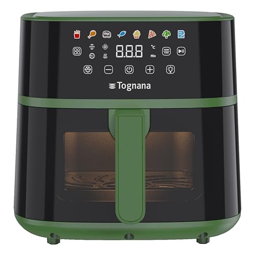 Tognana Iridea,Friggitrice ad aria 6L, doppia resistenza, display digitale, timer,