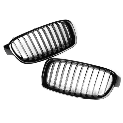 Parrilla delantera negra brillante tipo riñón para BMW Serie 3 F30 F31 F35 de 2012 a 2018