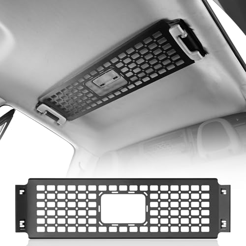Hooke Road Overhead MOLLE Panel Cargo Rack for 2015-2022 Chevy Colorado & GMC Canyon Accessories (Crew Cab Only), Interior Storage Shelf