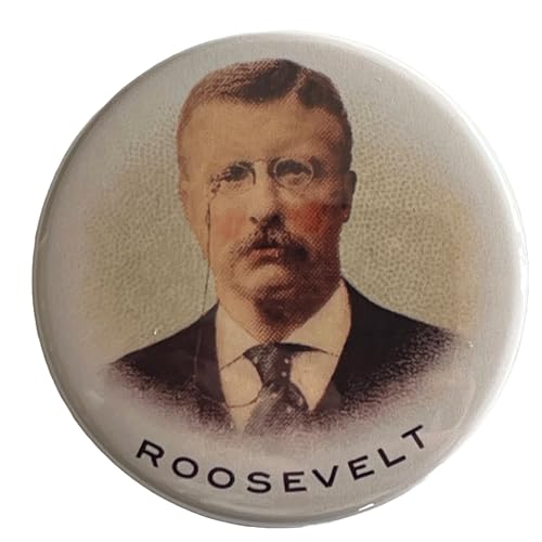 Theodore Roosevelt Campaign Button Large 2.25 Inch Diameter Pinback Reproduction