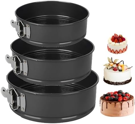 Springform Cake Mould Round 20/22/24 cm Cake Mould, Non-Stick Bak...