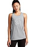 Peloton Women's Standard Go to Racer Tank, Heather Grey