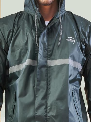 Image of LUX VENUS Reflecting Design Tapping Rain Suit for Men