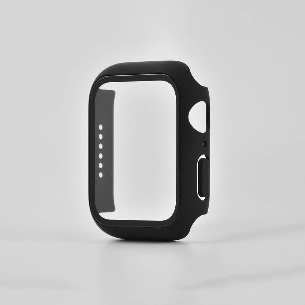 Zore Apple ile uyumlu Watch 42mm 01 Kasa ve Ekran Koruyucu Siyah
