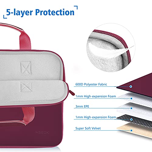 HSEOK 11.6 12.9 13 inch Elastic Laptop Sleeve with Small Case Compatible with 13 inch MacBook Neo Air Pro M5/M4/M3/M2/M1 - Image 3