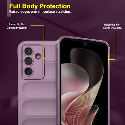 Image of amazon basics Back Case Cover for Samsung Galaxy M36 5G | Compatible for Samsung Galaxy M36 5G Back Cover | Liquid Silicon Magic Case with Camera Protection | Lavender