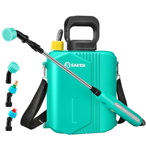 Saker Backpack Electric Sprayer - Dual Pressure Garden & Car Wash Sprayer with 33" Retractable Wand, Ultra Quiet Motor, 3 Nozzles Kit Saker Backpack Electric Sprayer - Dual Pressure Garden & Car Wash Sprayer with 33" Retractable Wand, Ultra Quiet Motor, 3 Nozzles Kit