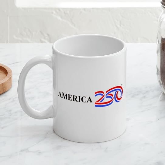 CafePress America250: Black Horizontal Logo 11 oz (325 ml) Ceramic Coffee Mug