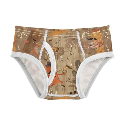 visesunny Boys Potty Training Underwear Horn Tree Concert Breathe Cotton Briefs Size 2T-8Y for Toddler