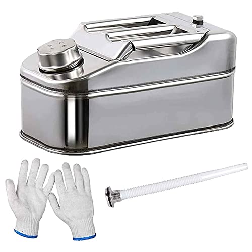 Bidon d'essence antiro 5L équipé d'un bec verseur souple pour un plein propre et rapide